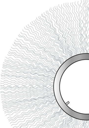 Tegning af en børstering set fra siden.